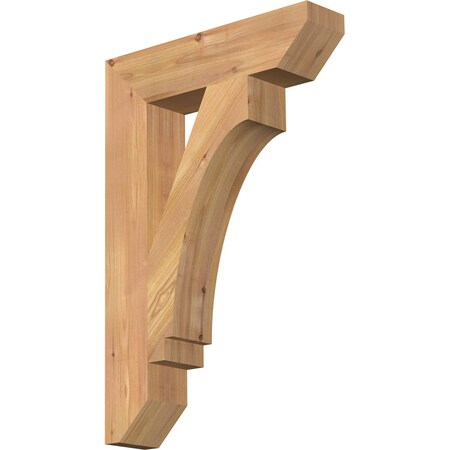 Ekena Millwork Imperial Slat Smooth Bracket, Western Red Cedar, 3 1/2"W x 16"D x 24"H BKT04X16X24IMP06SWR